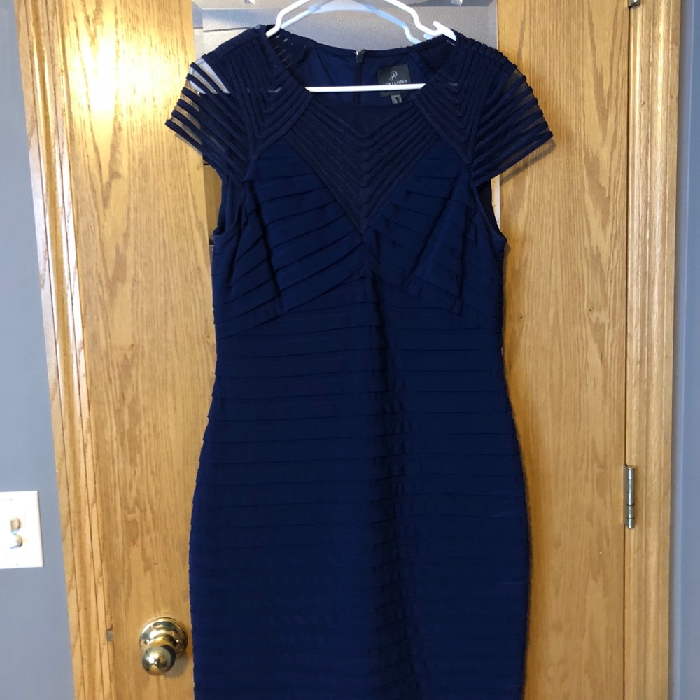 Adrianna Papell navy cross Dress size 12